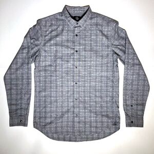 Authentic VINCE Men's Dress Shirt M Plaid Cotton Button Down Long Sleeve MEDIUM
